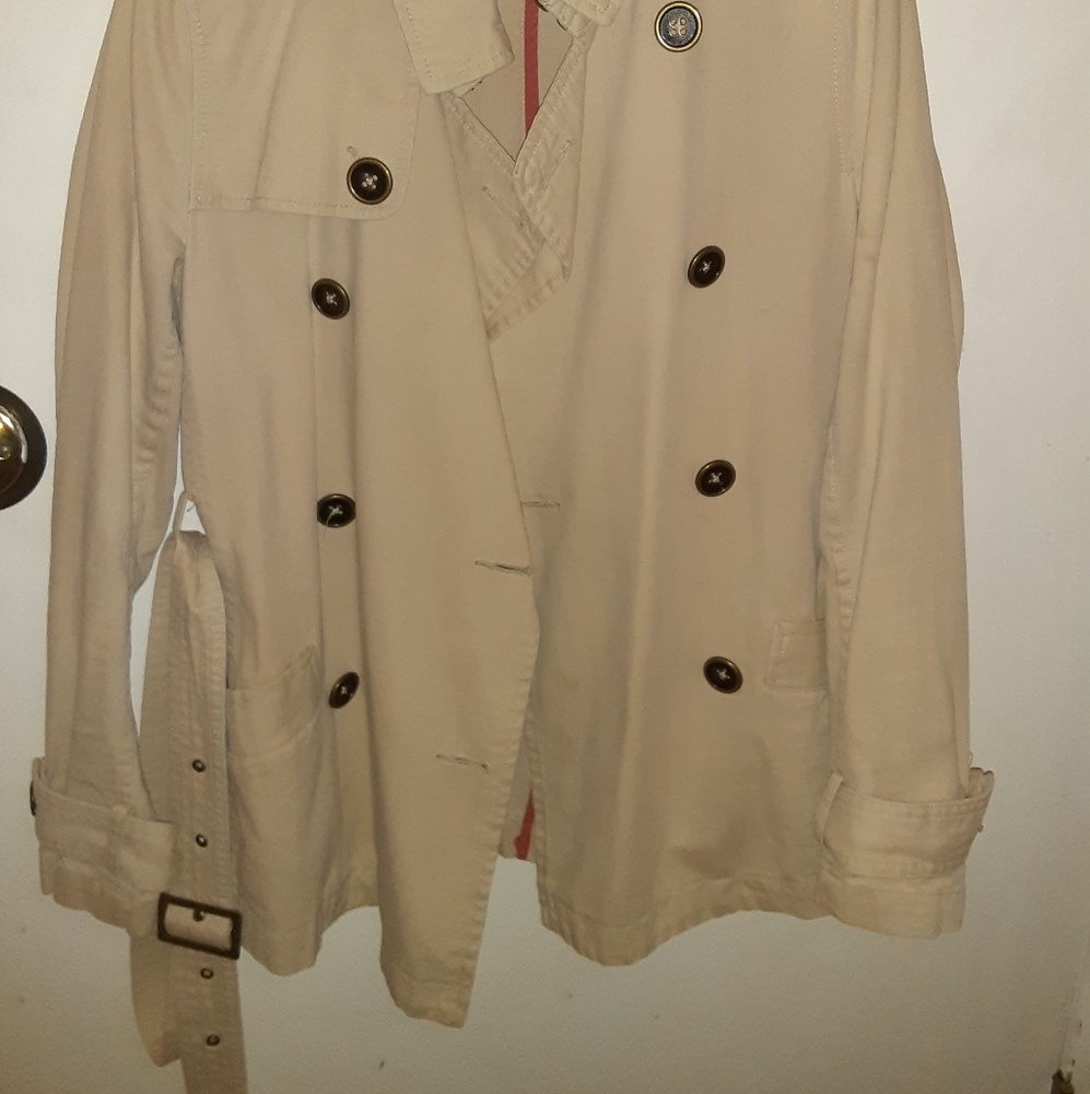 Old Navy Khaki Trench Jacket - Picture 2 of 2